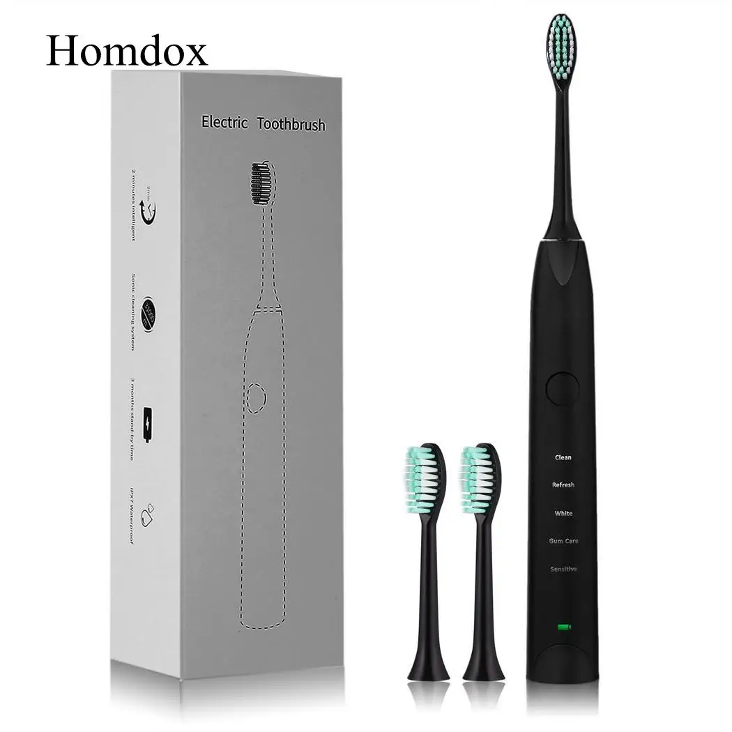 

IPX7 minute Sonic connect USB Brushing toothbrush Heads with Replacement Electric per 5 Toothbrush Modes 31000 Rechargeable