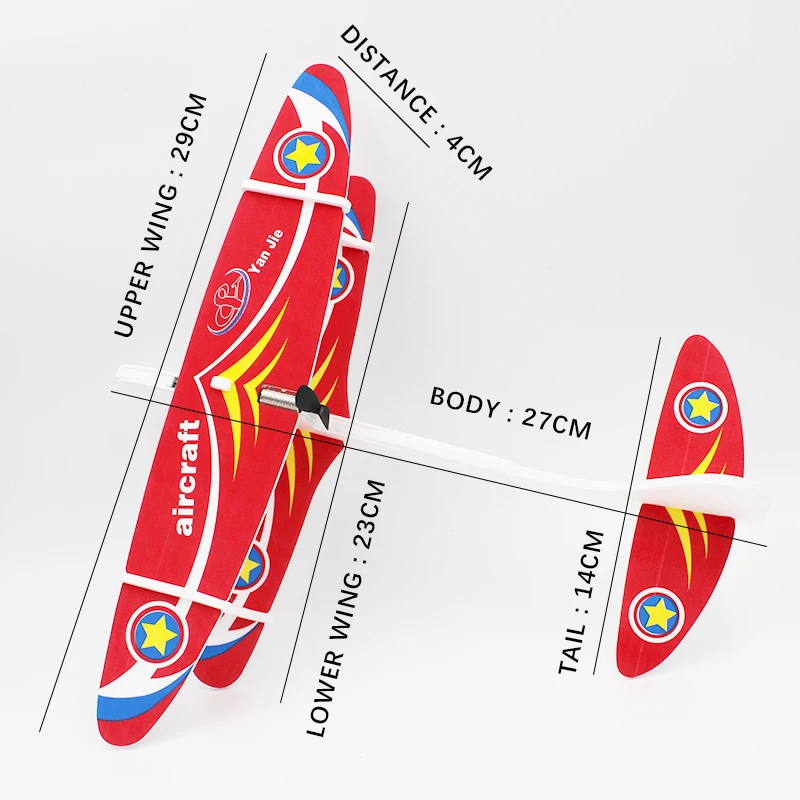 DIY биплан AB Glider пены приведенный в действие летающий самолет Перезаряжаемые Электрический самолет модель научные Развивающие игрушки для детей