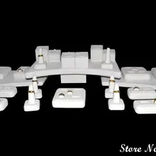 Распродажа Ювелирное кольцо для демонстрации витрина подходит 48 колец подставки для колец с бежевым бархатом Ювелирные изделия Органайзер Дисплей Подставка держатель