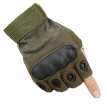 Тактическая Военная Боевая Для Мужчин's армейские Перчатки Охота Стрельба Пейнтбол перчатки без пальцев полиции перчатки без пальцев