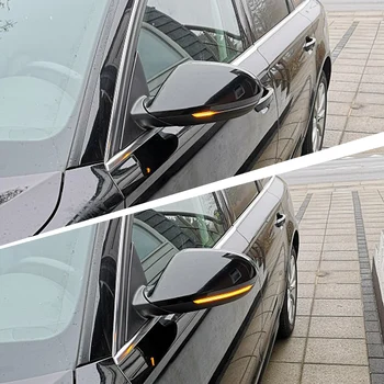 

Smoked Flow Rearview Dynamic Sequential Mirror Flowing LED Turn Signal Light For Audi A6 C7
