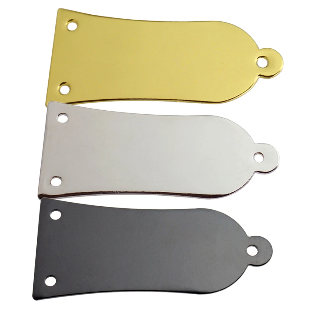 Metal 3 Hole Truss Rod Cover Plate with Mounting Screws For Bass Guitar Replacement Part Accessories