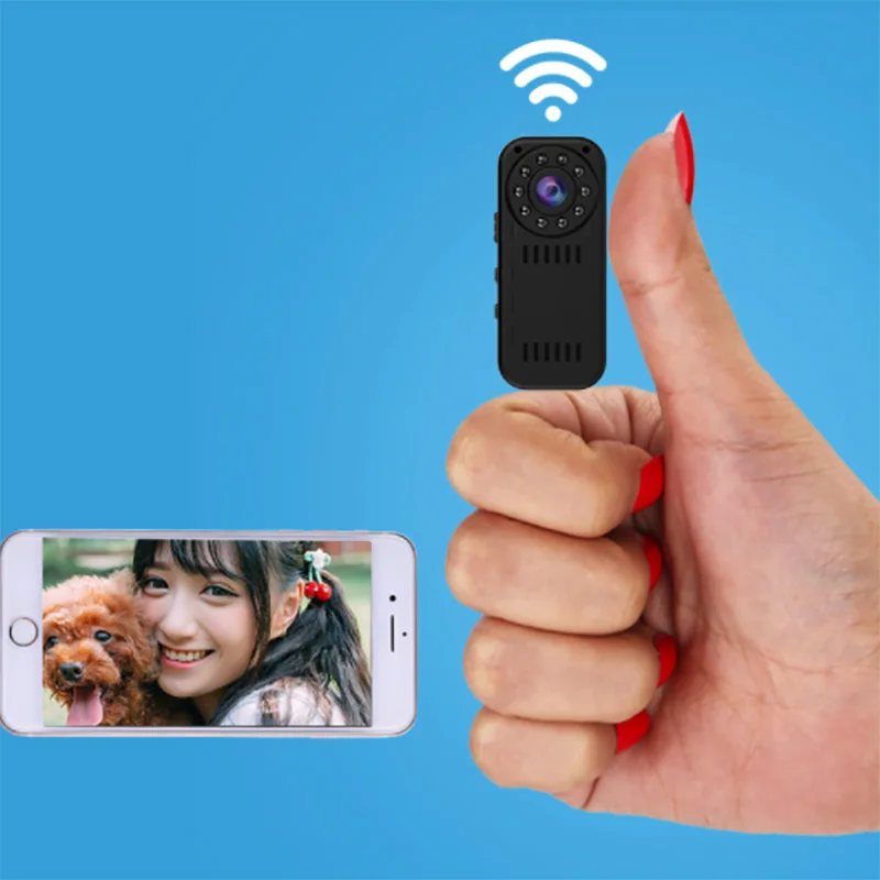 Мини видеокамера P2P Беспроводной IP Камера видео Запись Wi-Fi Cam 1080 P высокое Разрешение контролируется смартфона новейших в