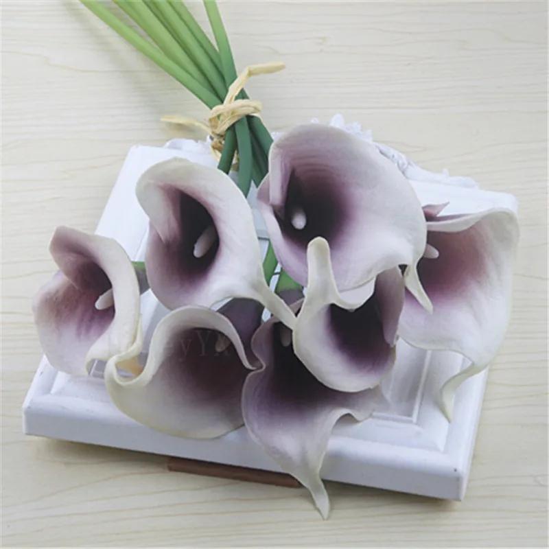 Mini Calla Artificial Flower 8PCS/lot PU Callas Artificial Calla lily