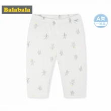 Balabala/детские штаны без застежки из хлопка с принтом для маленьких мальчиков и девочек штаны на подгузник с эластичным поясом для новорожденных