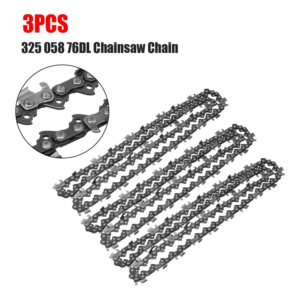3pcs 20Inch 325 058 76DL Chainsaw Chain Saw for Baumr-Ag SX62 Electrical Tools Replaces Accessories