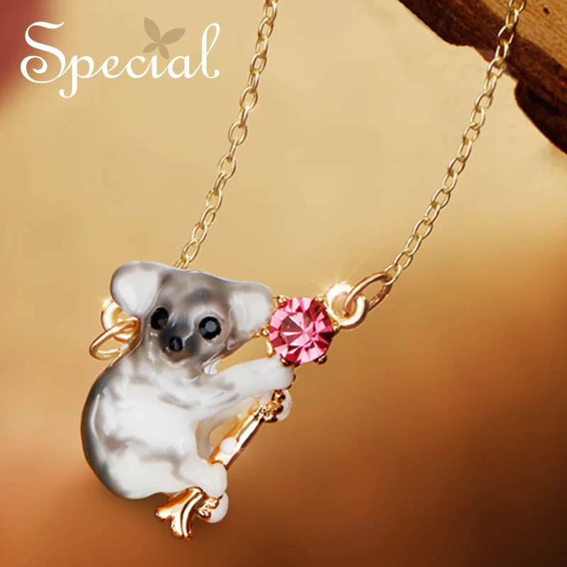 Special New Fashion Cute Animal Necklaces & Pendants Lovely Duck Maxi Necklace Enamel Jewelry