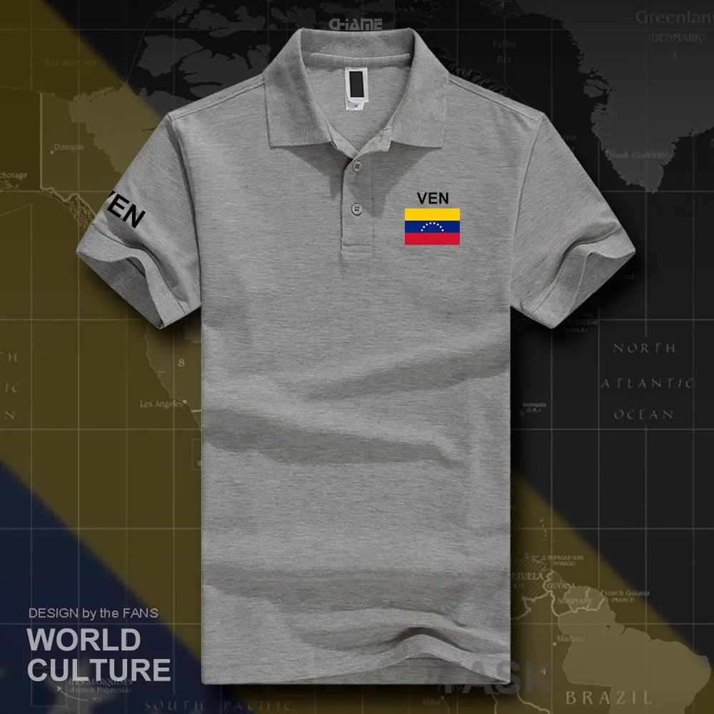 Venezuela Venezuelan мужские рубашки поло с коротким рукавом, белые бренды, с принтом для страны, хлопок, национальная команда, флаг, новинка, VEN VE