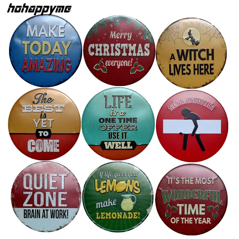 

Merry Christmas Decorative Metal Plate For Wall Living Room Advertising Vintage Tin Signs Home Decor Metal Plaques 20x30cm