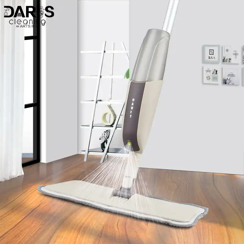 Spray Mop With Reusable Microfiber Pads 360 Degree Metal Handle Spray Mop With Reusable Microfiber Pads