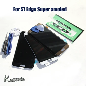 

LCD Replacement For Samsung S7 Edge G935F G935A G9350 LCD Digitizer Touch Screen Super AMOLED +Tape