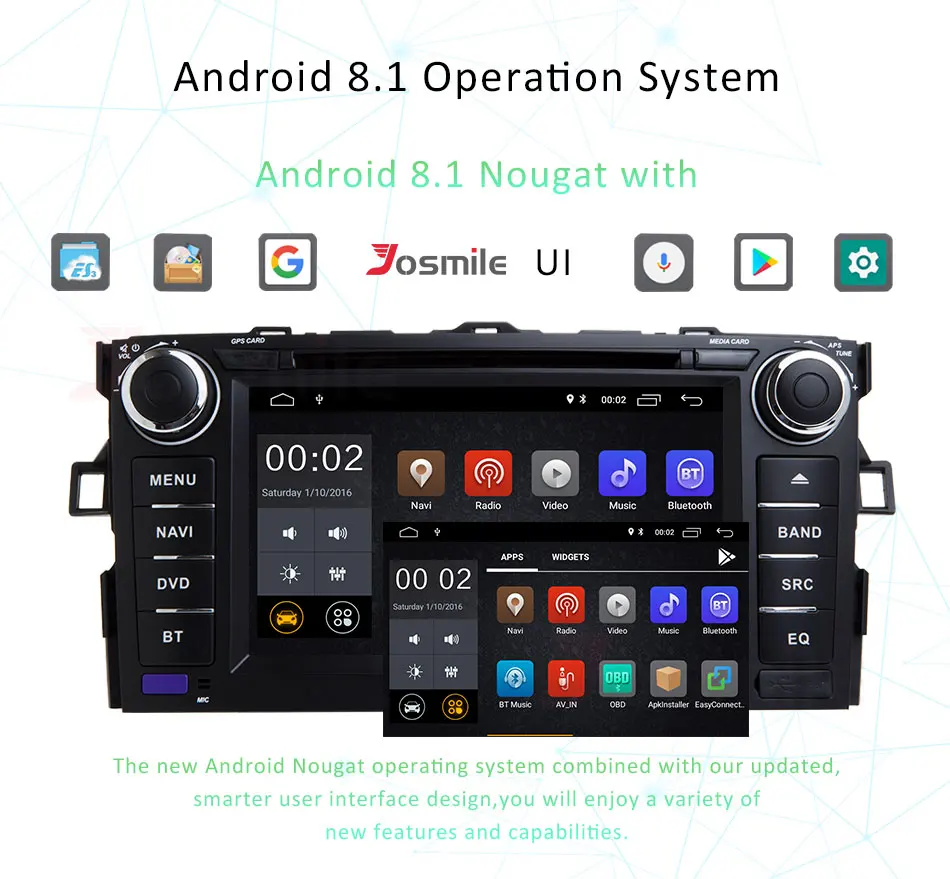 Top Android 8.1 Car Audio Radio DVD Player For Toyota Auris hatchback Corolla Vehicle GPS Navigation Raido BT Wifi/4G MAP DAB+ 2 Top Android 8.1 Car Audio Radio DVD Player For Toyota Auris hatchback Corolla Vehicle GPS Navigation Raido BT Wifi/4G MAP DAB+ 2