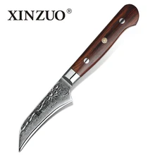 XINZUO 3," кухонный нож для очистки овощей из дамасской стали, кухонный нож, дизайн, нож для фруктов, нож для овощей, рыбы, универсальные ножи, инструменты для приготовления пищи