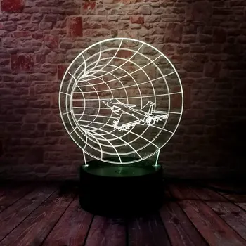 

Time Machine Model Led Nightlight 3D Illusion Colorful Flash Lighting Glow in the Dark Action Figure Toys