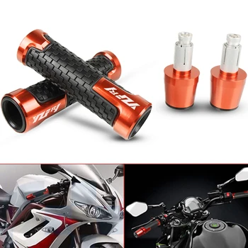 

Motorbike CNC Handlebar Hand Grips handle grips and Handle Bar Ends Caps Cover For YAMAHA YZF R1 2004-2008 2005 Moto Accessories