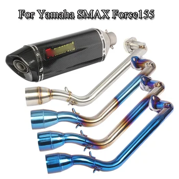 

Slip On SMAX155 Force155 Motorcycle Exhaust Muffler Pipe Exhaust System Front Link Pipe With Muffler Tail Pipe For Yamaha Moto