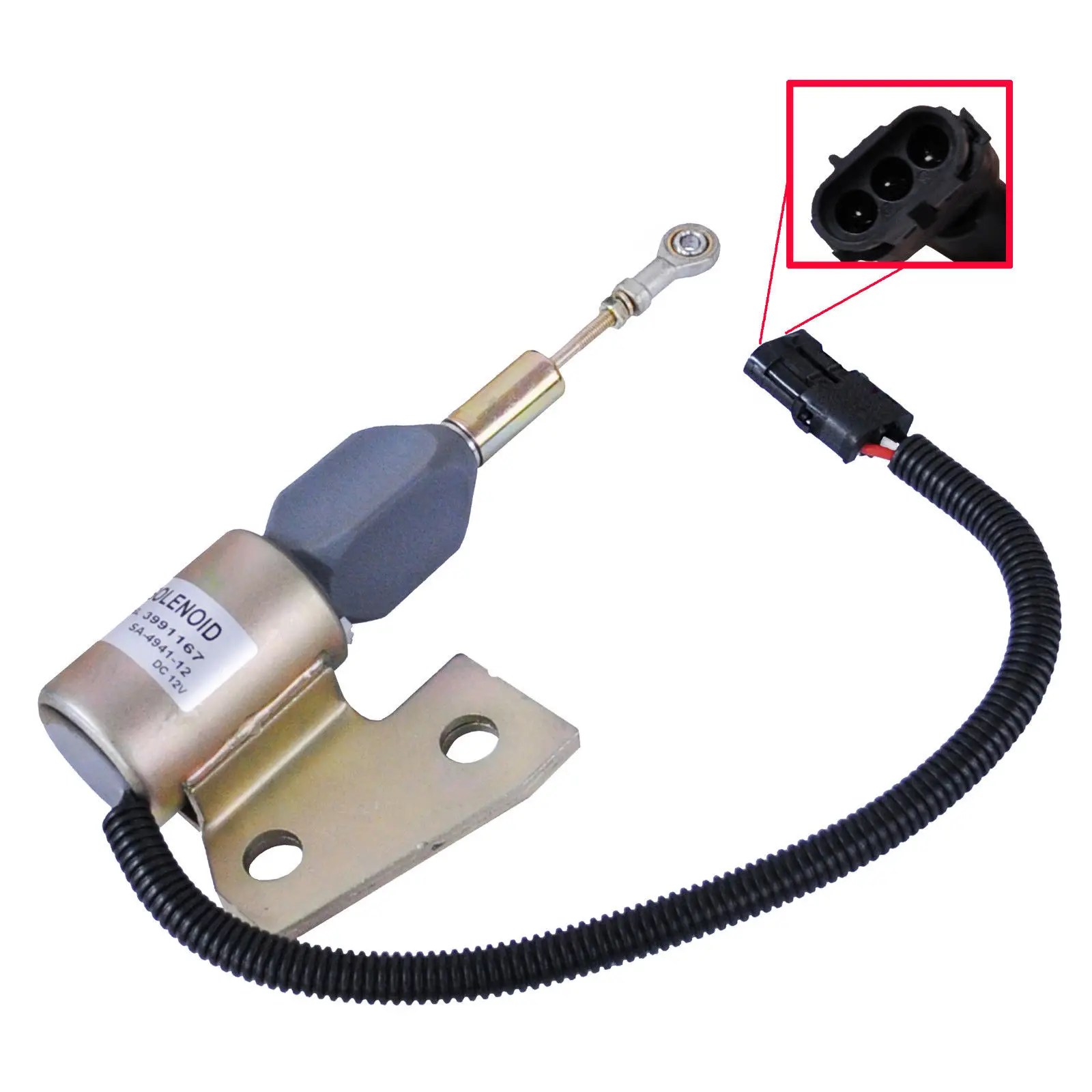 Fuel Shut Off Solenoid For Cummins 3932529 3930658 3935431 Sa475612