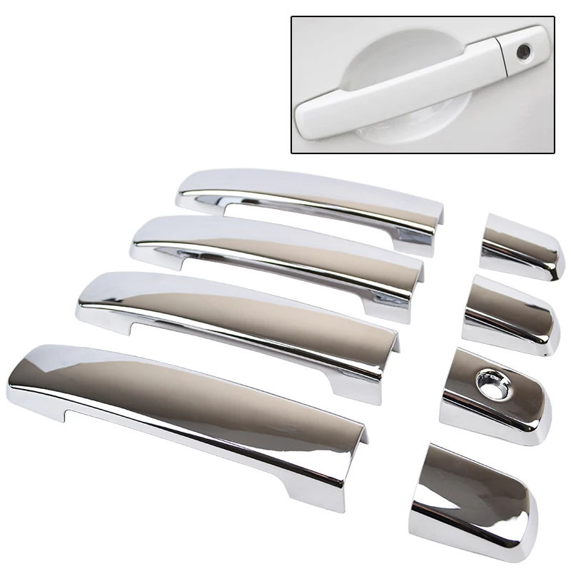Chrome Door Handle Cover Trim Molding Bezel Fit For Nissan 2007 2013
