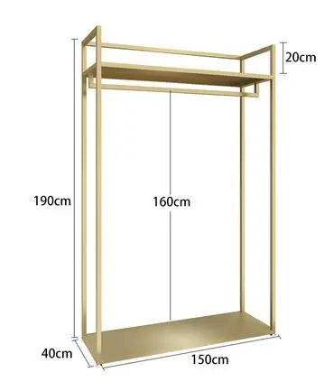 Золотая одежда для выставочного стеллажа настенные Висячие женские украшения для гардероба вешалка для одежды штанга детская одежда - Цвет: 05