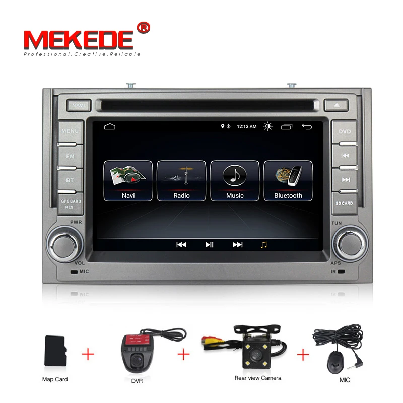 MEKEDE Android8.1 автомобильный 2Din Радио DVD для hyundai H1 Grand Starex 2007- автомобильный Радио gps Навигация стерео Мультимедиа wifi - Цвет: CAR DVD CAMERA DVR