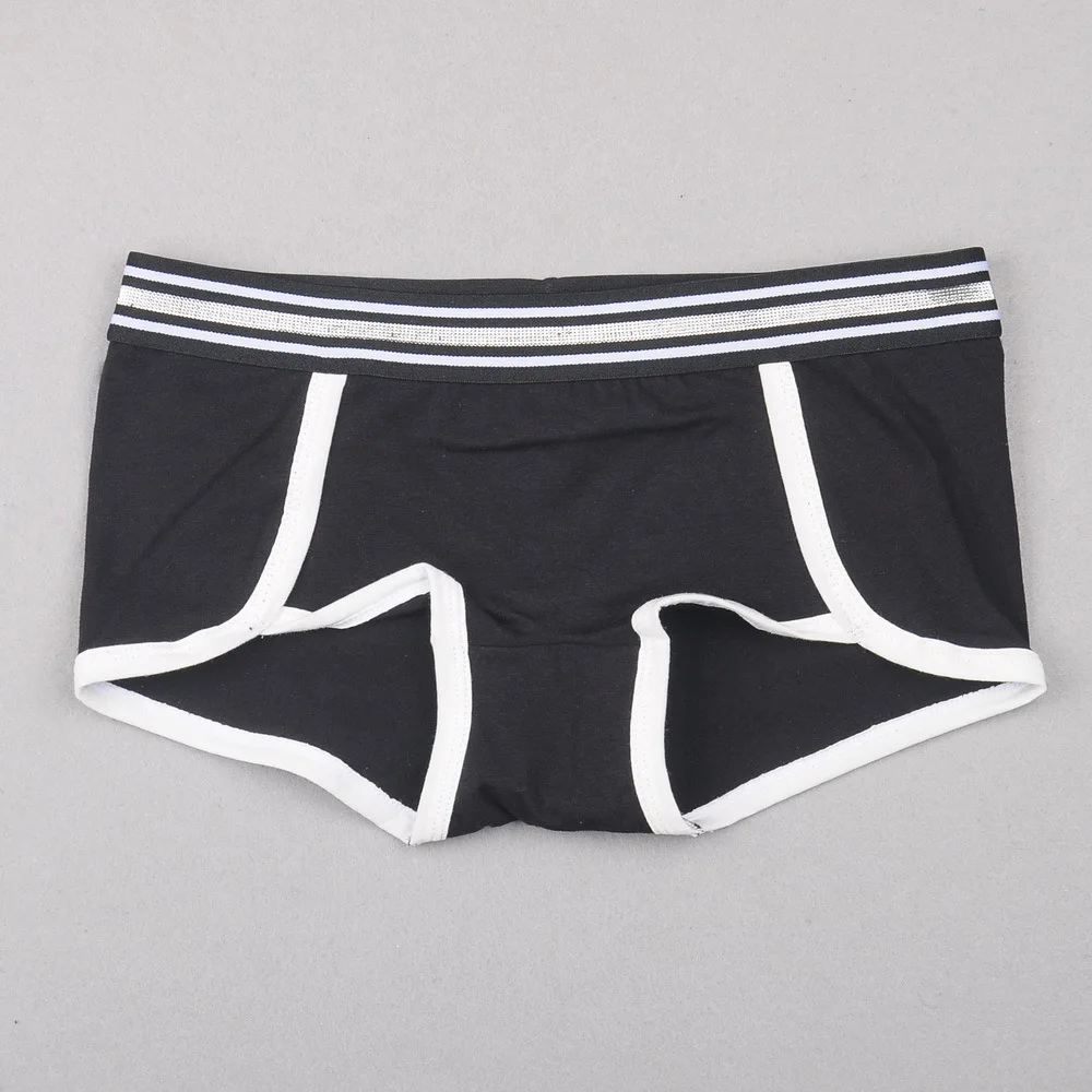 Women Pure Cotton Safety Underwear Stripes Bikini Pants Plus Size Boy Shorts Boxer Femme Briefs Panties Tanga Bragas Knickers XXL (10)