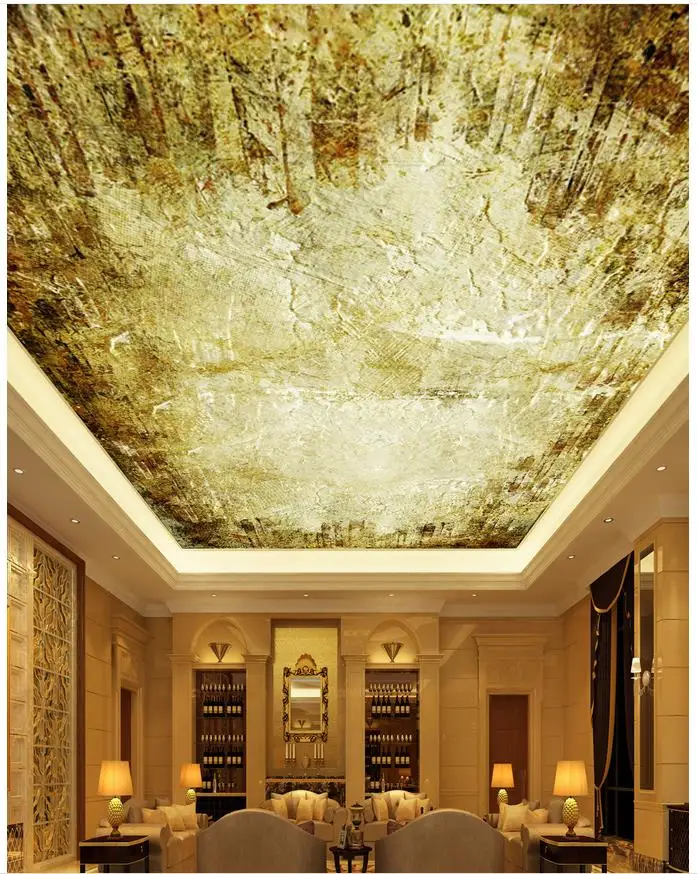 Retro brick ceiling frescoes custom 3d mural wallpaper tv backdrop