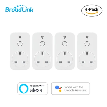 

4 Pack UK BroadLink SP2 Smart Plug Socket Wireless Timer Outlet WORKS WITH Alexa and Google Assistant