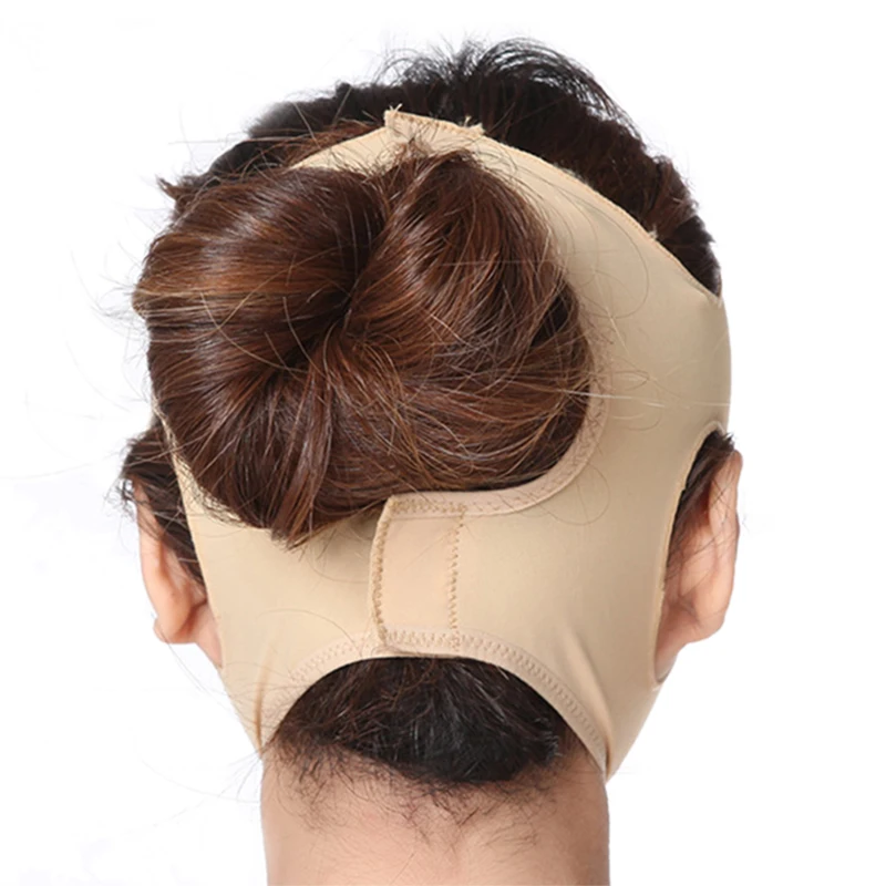 

1PC Delicate Facial Thin Face Mask Elastic Cheek Lift Up Belt Strap V Face Shaper Double Chin Slimming Mask For Women