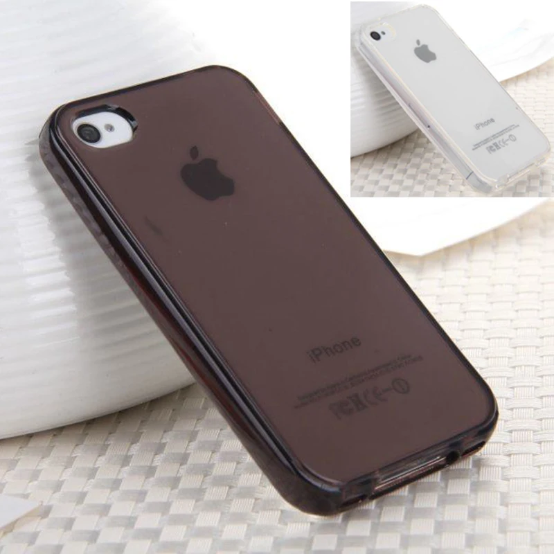 Beste I4 TPU Case Transparant Siliconen Cover voor Iphone 4 Slim Back Clear Cover Case voor IPhone 4 s Goedkope Capa para Capinha voor Iphone4