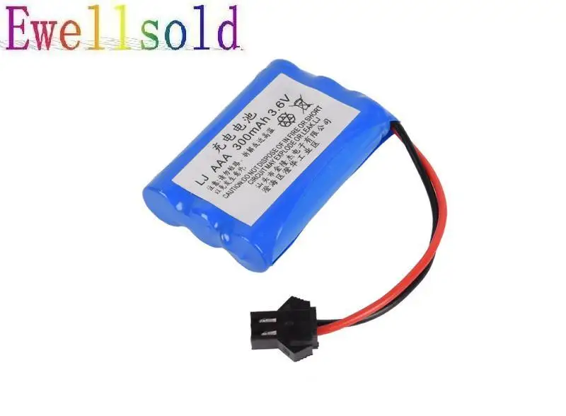 Ewellsold AAA 3.6v 300mAh Ni-MH rechargeable battery with SM 2P plug for RC car RC truck RC boat RC tank 4pcs/lot Ewellsold AAA 3.6v 300mAh Ni-MH rechargeable battery with SM 2P plug for RC car RC truck RC boat RC tank 4pcs/lot