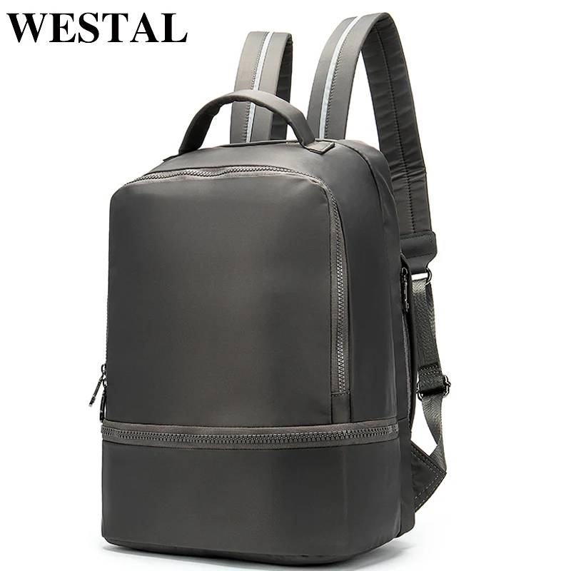 

WESTAL Nylon Waterproof Laptop Backpack Female Bagpack School Bags for Teenager Girls Travel Backpack for Women School Backpacks