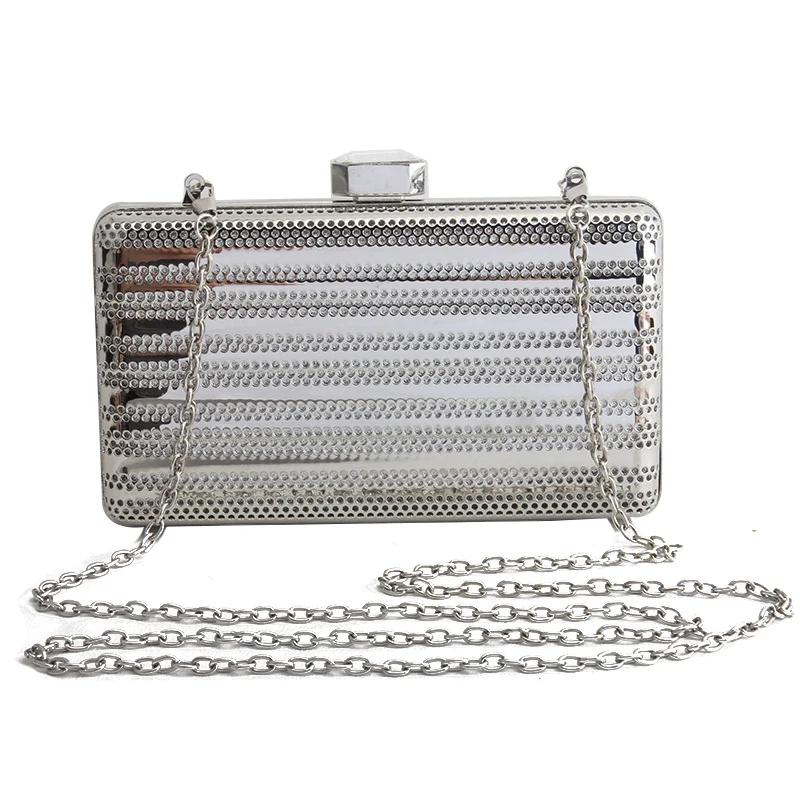 

ABDB-New Metal Hollow Women'S Shoulder Crossbody Bags Ladies Party Evening Bag Luxury Female Bags Cage Fashion Handbag Clutche