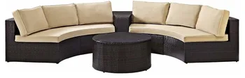 

Best Selling 4 Piece Outdoor Wicker Seating Set With Sand Cushions