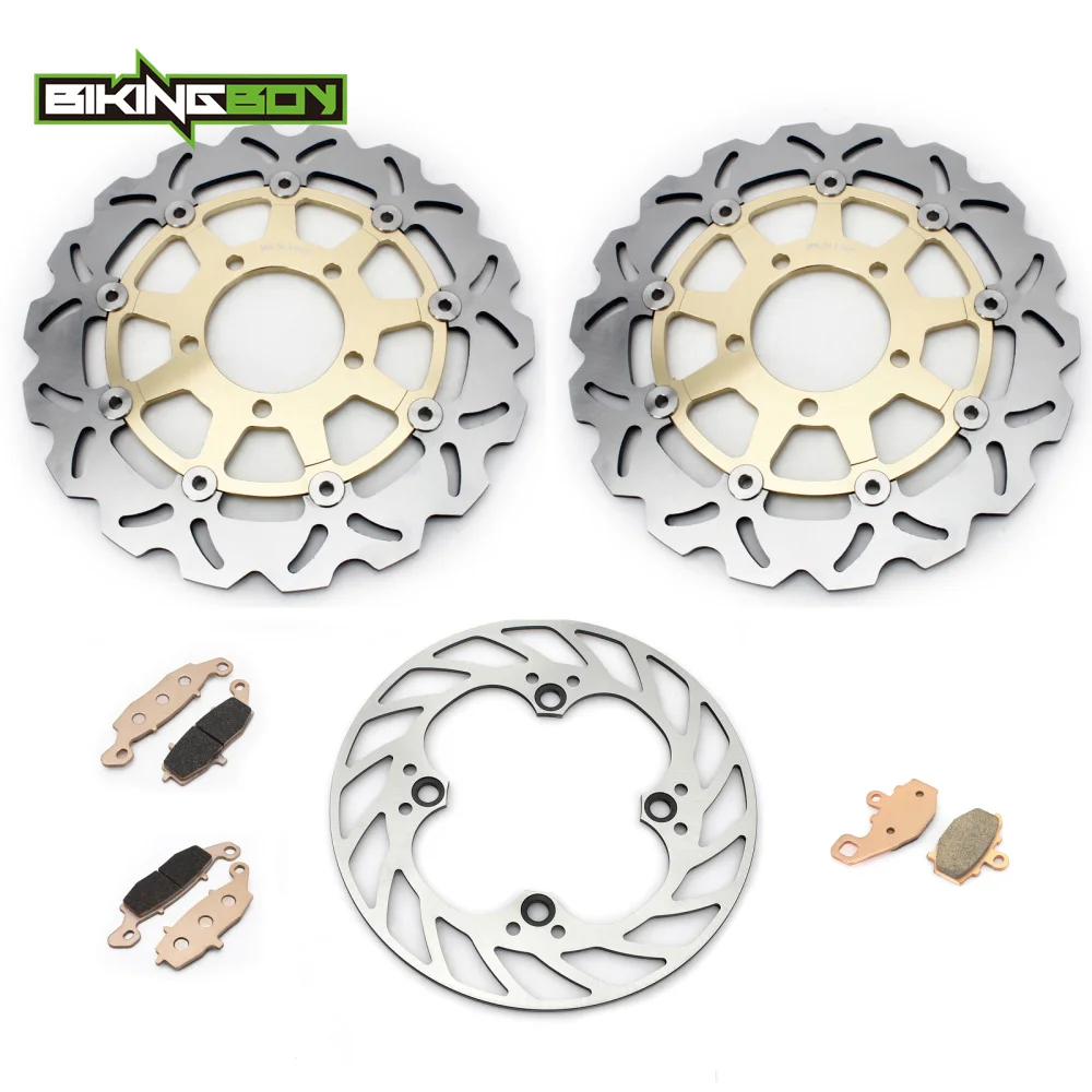 BIKINGBOY для Kawasaki ER-6F ER6F 06-14 Ninja 650 R 2006- ER-6N ER6N 2006- Передние Задние тормозные диски Диски роторы колодки