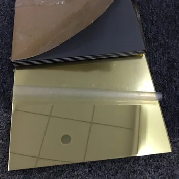 

11pcs/lot 400x300x3mm Acrylic Mirrors Gold Home Decor Custom Arbitrary Shape PMMA Pier Glass Plastic Decor And We Can Proofing