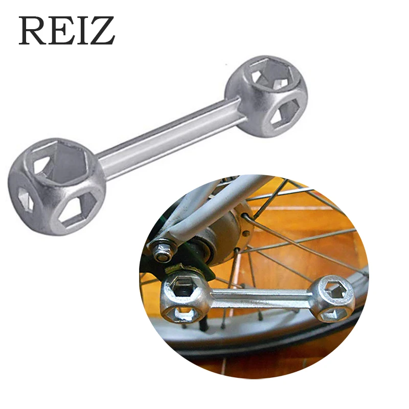 1REIZ Cycling Exercise 6-15mm 10 in 1 Bicycle Hexagon Wrench Repair Tool Durable Dog Bone Shape Bicycle Accessory Repairment Tool