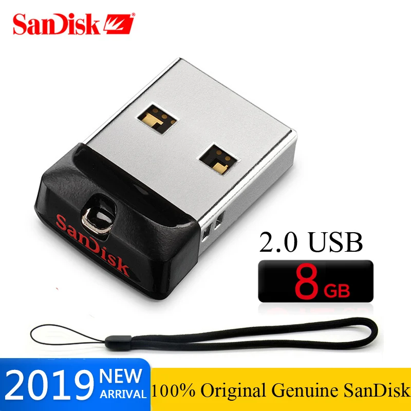 SanDisk USB 2,0 CZ33 флеш-накопитель 64 ГБ 32 ГБ 16 ГБ 8 ГБ мини USB флеш-накопитель Поддержка официальной проверки