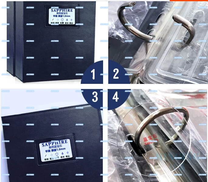 

Free Shipping 1 Set 1.2mm Thick Plane Round Transparent Sapphire Crystal Kit for Watch Repair