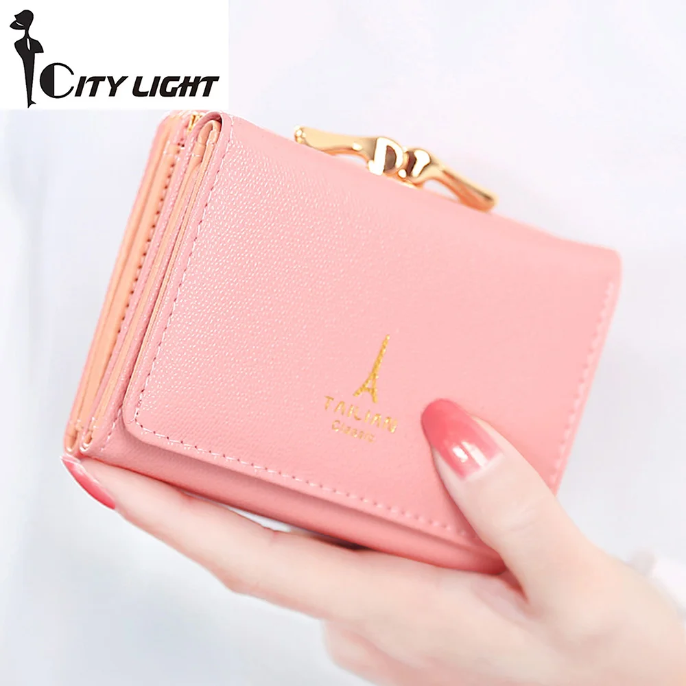 New arrival wallets Fashion women wallets multi-function High quality small wallet purse short design three fold freeshipping