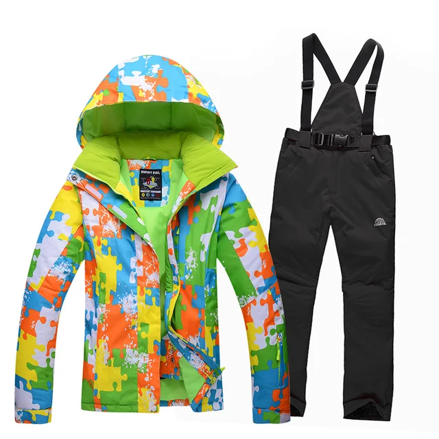 Best price at $100 Cheap Free shipping 2016 new men's ski suit outdoor sports ski jacket waterproof windproof mountaineering pants suit warm jacket thick