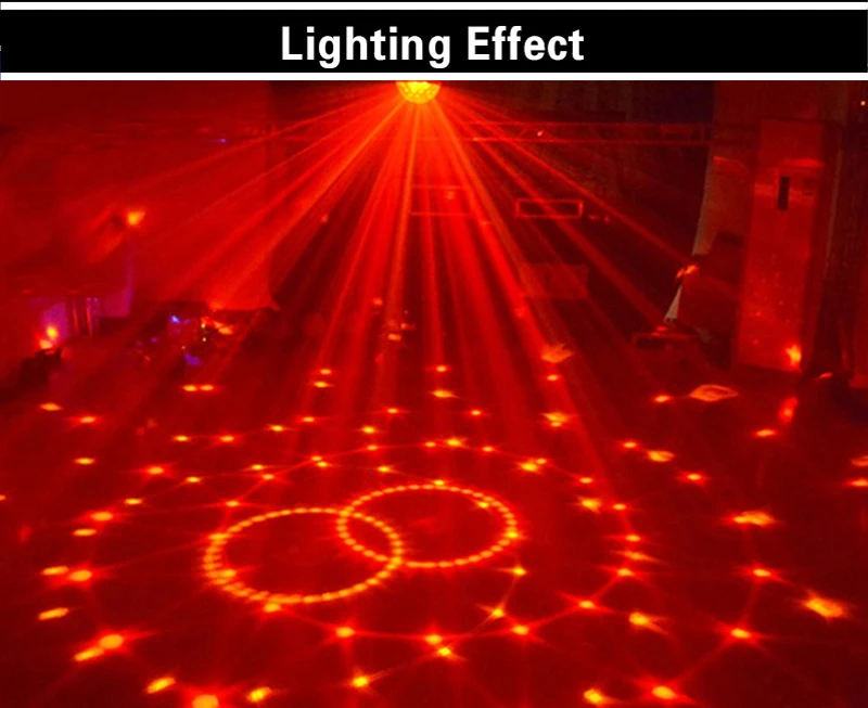 MP3 этап Освещение дискотечное мяч с Динамик свет светодиодный лазерной прожектор Звук активированного Диско DJ музыкальный плеер вечерние