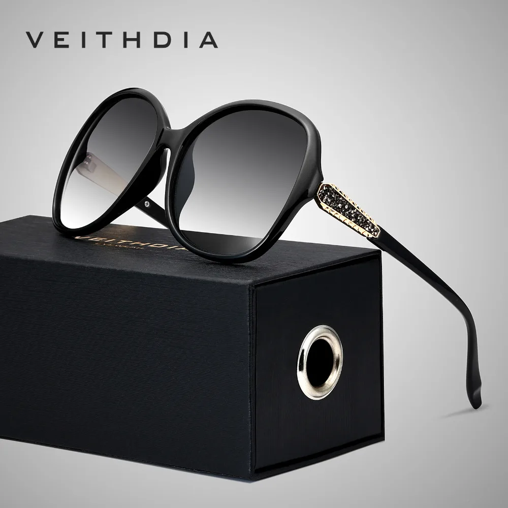 

VEITHDIA Retro Sun glasses Polarized Luxury Ladies Brand Designer Women Sunglasses Eyewear oculos de sol feminino V3025