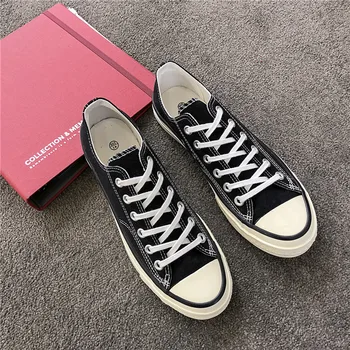 

Spring Autumn New Fashion Men Shoes Low Top Vulcanize Shoes Boys Casual Canvas Shoes Breathable Tenis Canvas Sneakers 35-44 B055