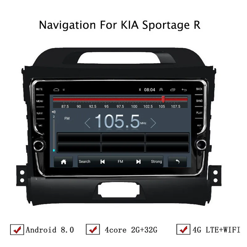 9 &quotAndroid 6 0/8 1 Автомобильная dvd навигационная система для Kia Sportage R 2010 2016