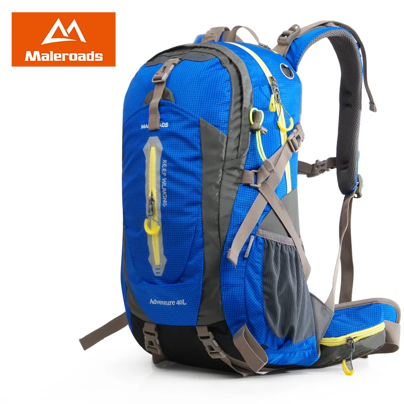 Maleroads 50L 40L التخييم المشي لمسافات طويلة للماء السفر Mochilas المراهقين الرياضة تسلق الجبال أكياس حزمة للرجال النساء