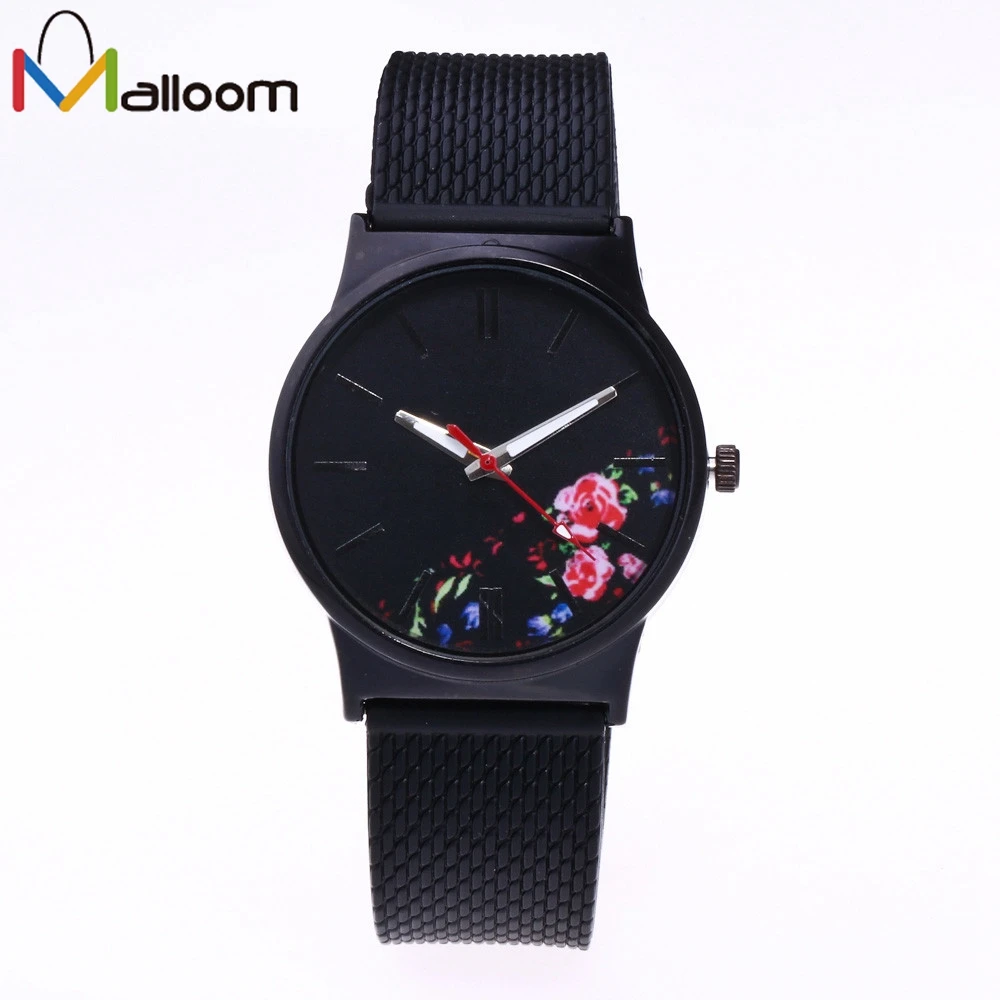 

New Vintage Leather Women Watches 2018 Luxury Top Brand Floral Pattern Casual Quartz Watch Women Clock Relogio Feminino