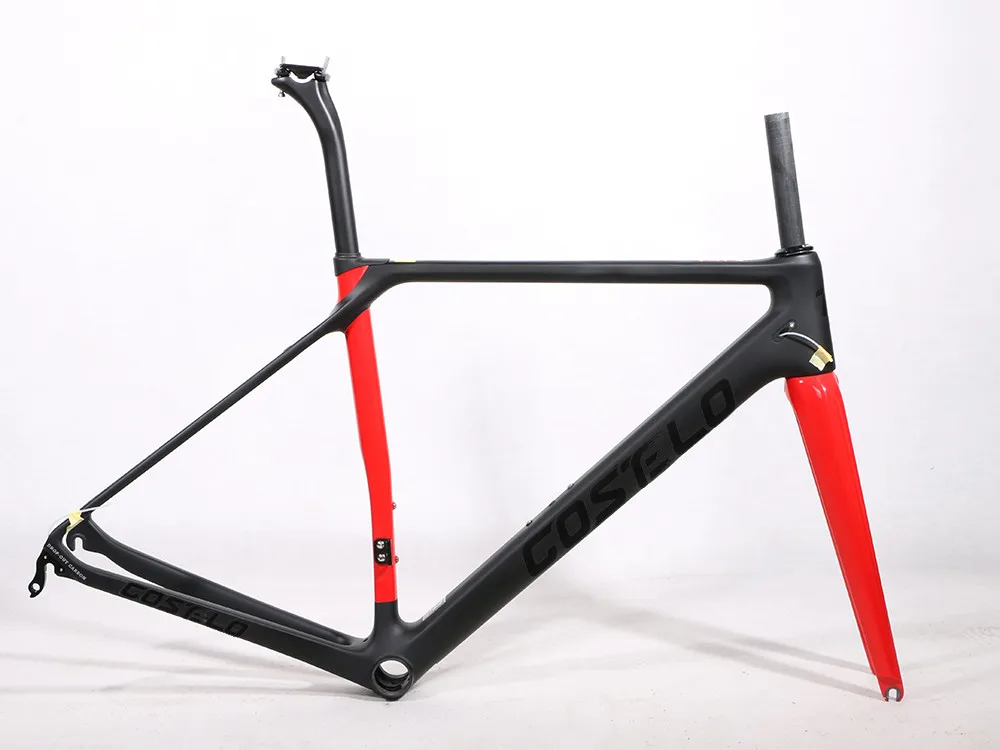 Discount COSTELO carbon road bike frame,fork headset clamp, seatpost Carbon Road bicycle Frame 880g SLX  free shipping 9
