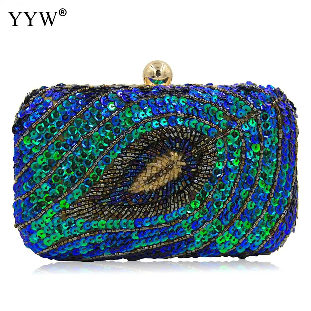 

2018 Fashion Purple Stone Women Elegant Evening Bags Lady Diamond Banquet Bag Female Wedding Party Evening Clutch Bags Sequin