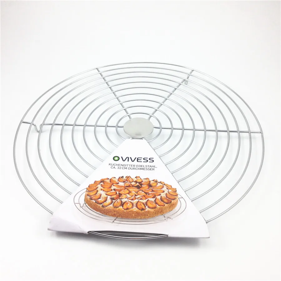 32CM Stainless Steel Wire Bake Cake Cooling Tray Tarts Ovan Bread Pie Muffin Biscuits Cupcake Cooling