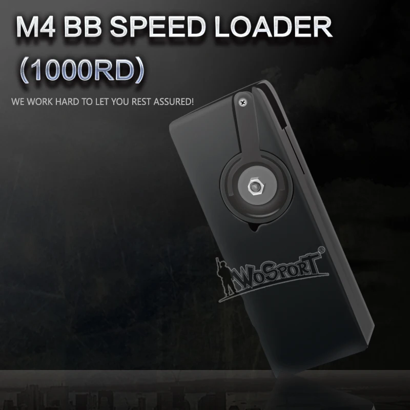 Wosport Airsoft Paintball 1000rd Rounds Plastic Bb Speed Loader Wargame